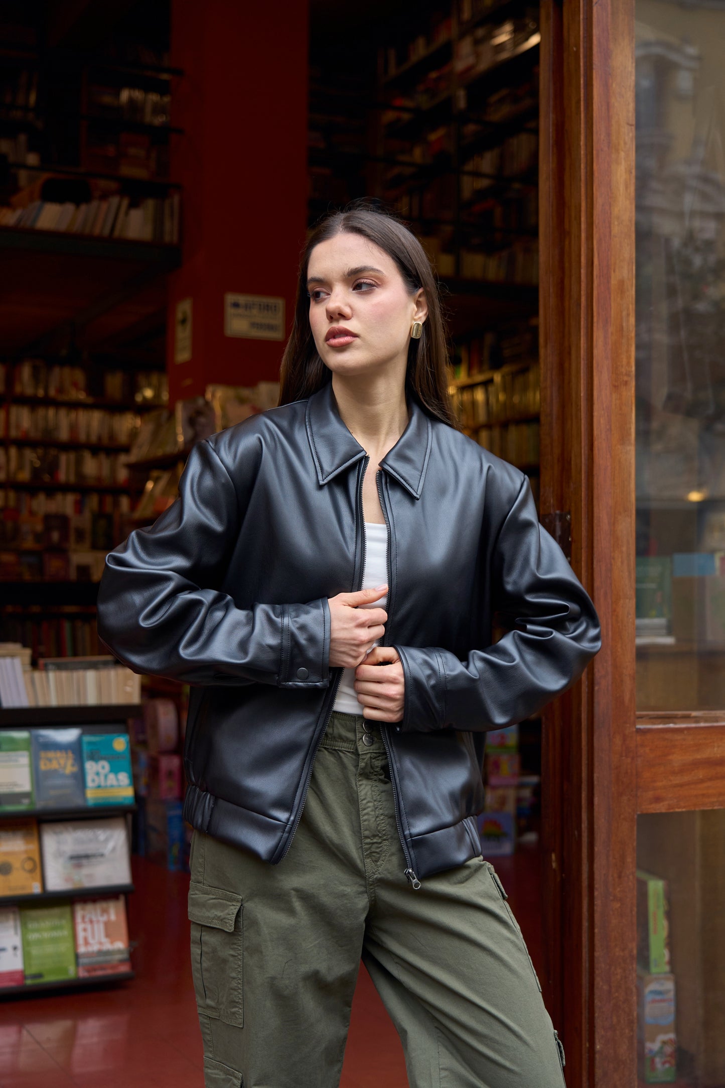 Bomber Hazel (Cuerina)